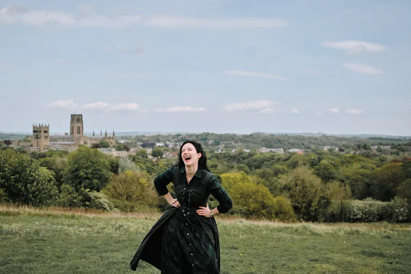 Her joyful reaction as he proposes on Observatory Hill in Durham
