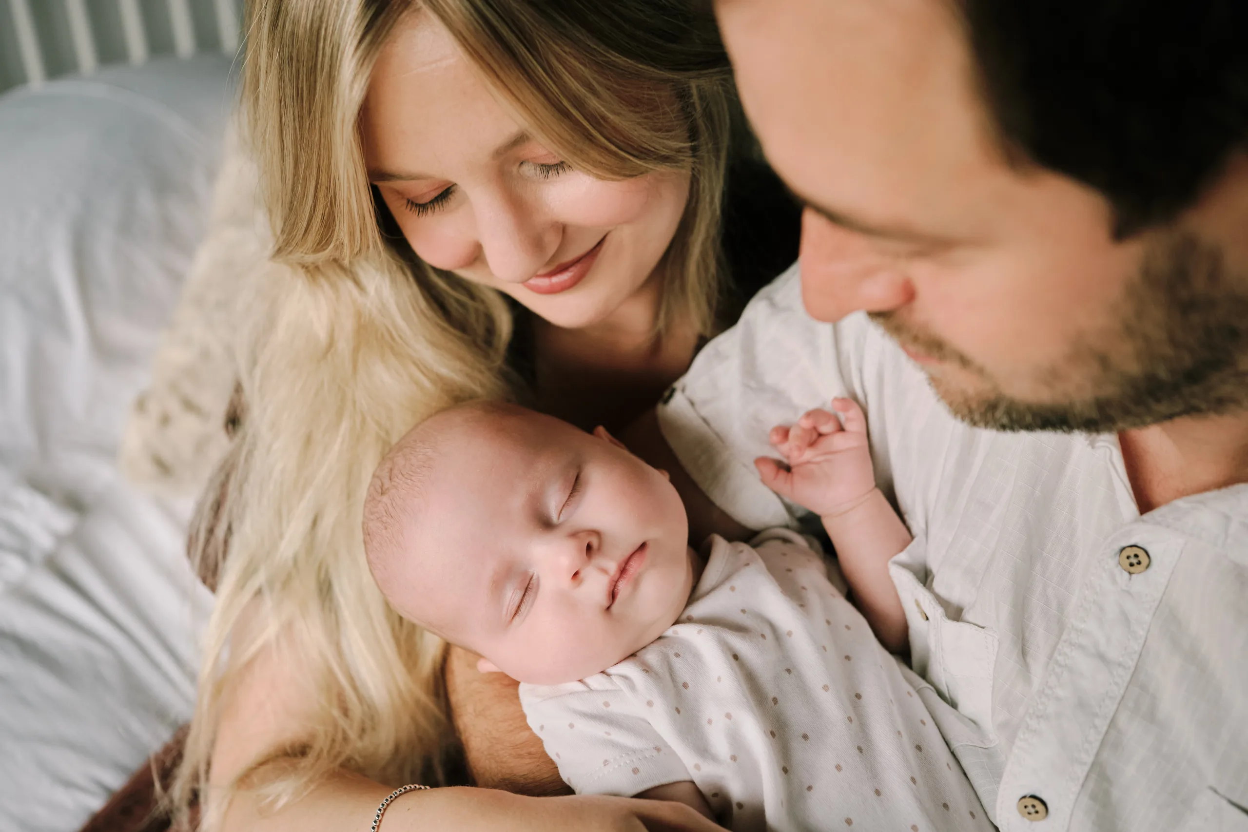 Family with newborn baby Newcastle upon Tyne natural photographer
