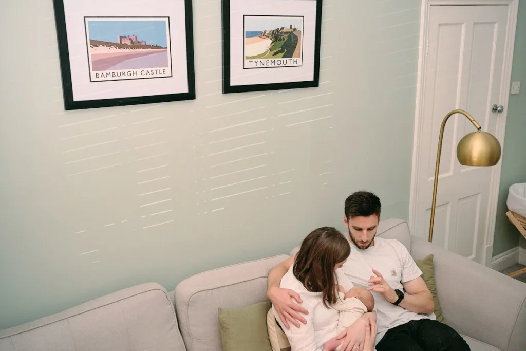 Natural Newborn Photography at Home in Tynemouth, North East